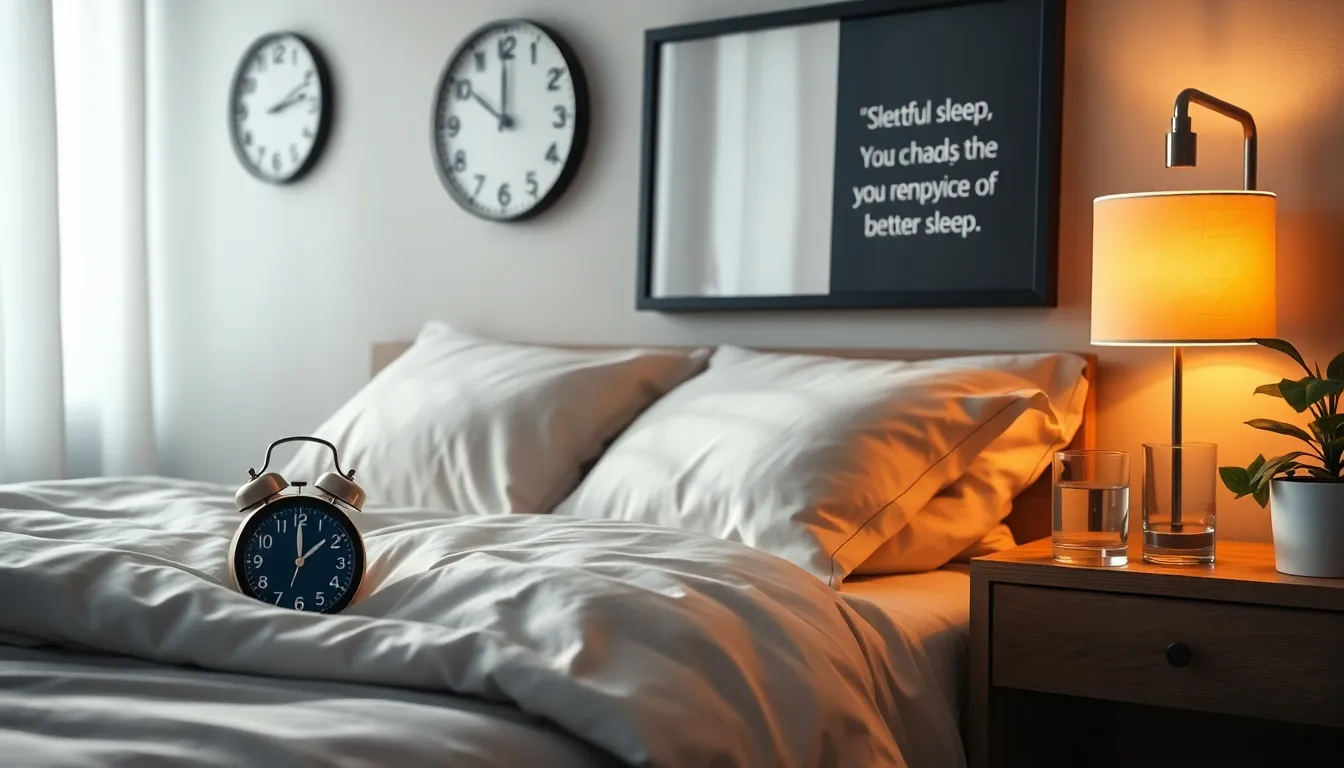 serene bedroom designed for maximizing sleep quality.